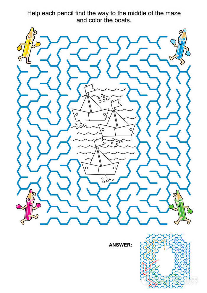 包括迷宫的答案.插画-正版商用图片119ymp-摄图新视界