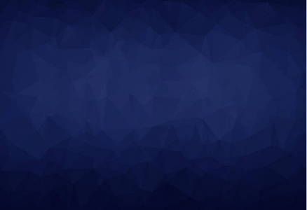 深蓝色多边形插图，由三角形组成。 几何背景折纸风格与梯度。 三角设计为您的业务。