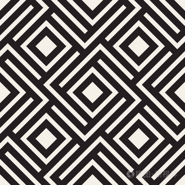 现代时尚的纹理与单色格子.重复几何网格.简单的设计背景