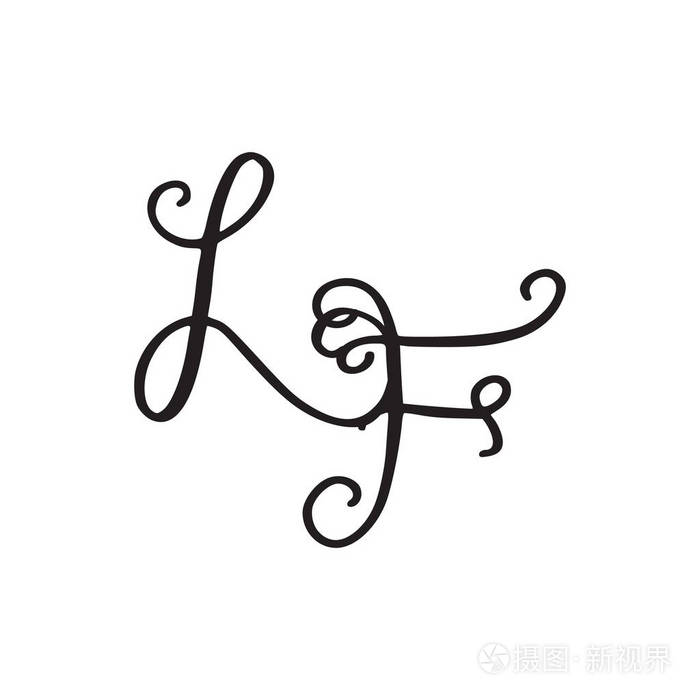 手写字母符号 if 图标插画-正版商用图片11al67-摄图新视界