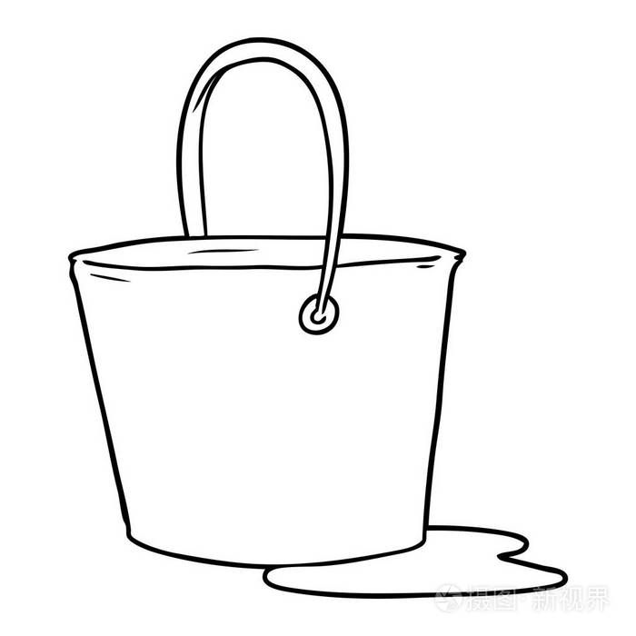 卡通水桶插画-正版商用图片11bkfa-摄图新视界
