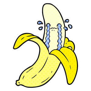 卡通香蕉的矢量插图