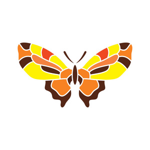 蝴蝶抽象符号