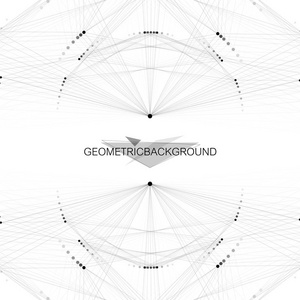几何的图形背景分子和通信。大数据复杂的化合物。角度的背景。最小的数组。数字数据可视化。科学的控制论矢量图