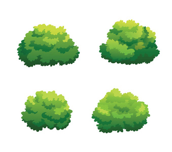 海岸边, 岛屿, 岩石, 灌木.可用于卡通或游戏资产.