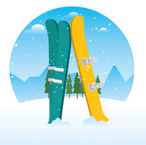 冬季运动滑雪和滑雪板设备