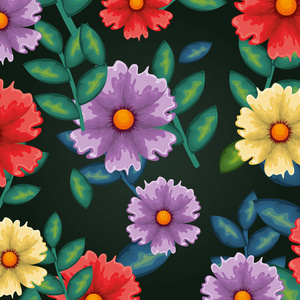 花卉装饰图案背景