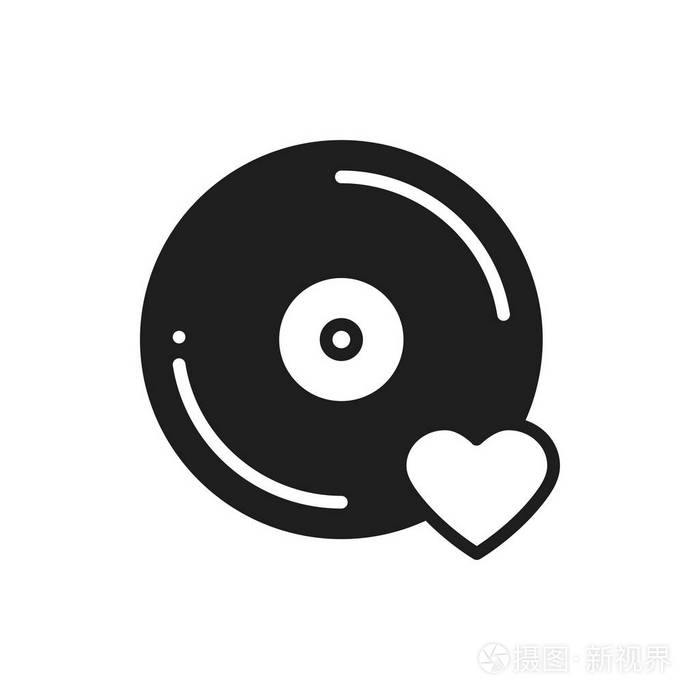 最喜欢的歌乙烯唱片迪斯科舞厅夜生活俱乐部 dj 盘党主题.标志和符号.