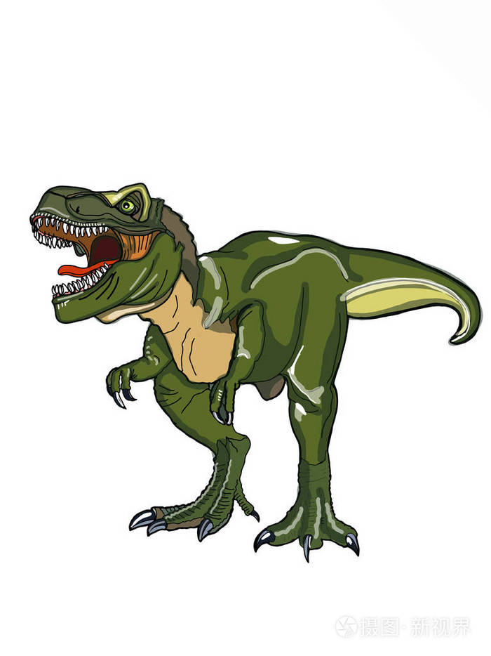 写实恐龙插图卡通画