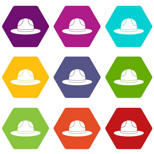 加拿大帽子图标设置颜色六面体