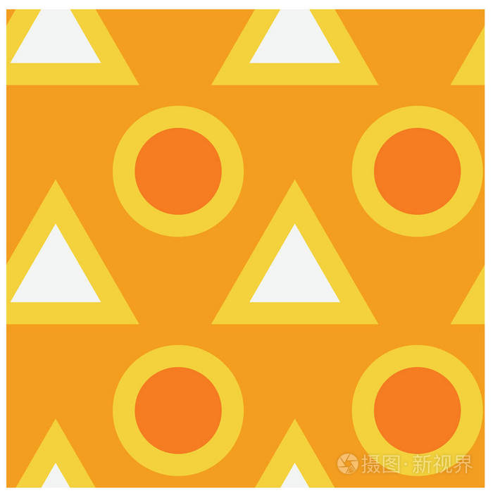 三角形和圆形的脂肪和固体无缝模式