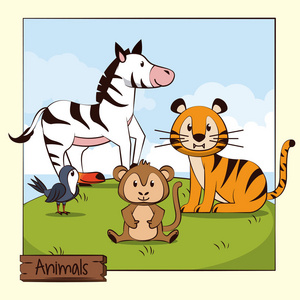 可爱的小动物卡通图片