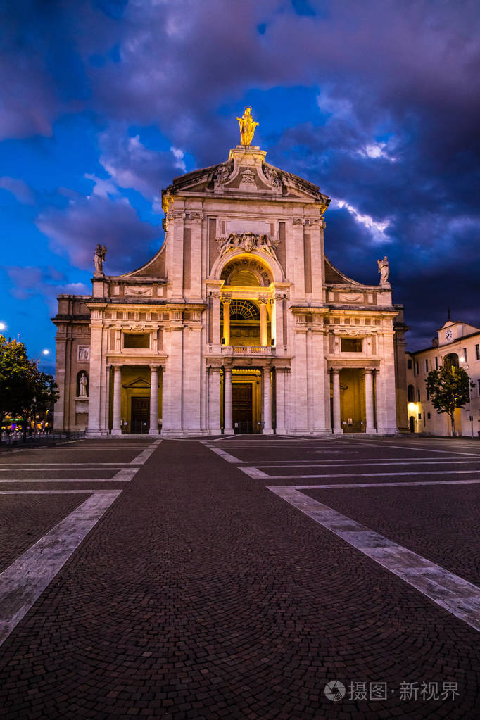 天使圣玛丽大教堂阿西西意大利