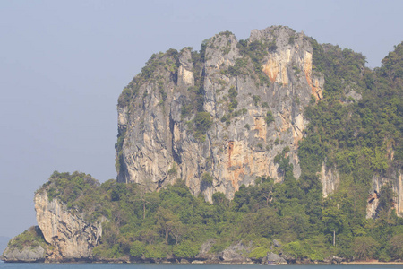 泰国莱利半岛风景如画的岩石