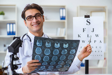 医学实验室矢量放置关于医学的偶像为眼科学.眼科设备. 医学实验室.