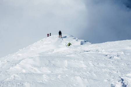 团队的登山者