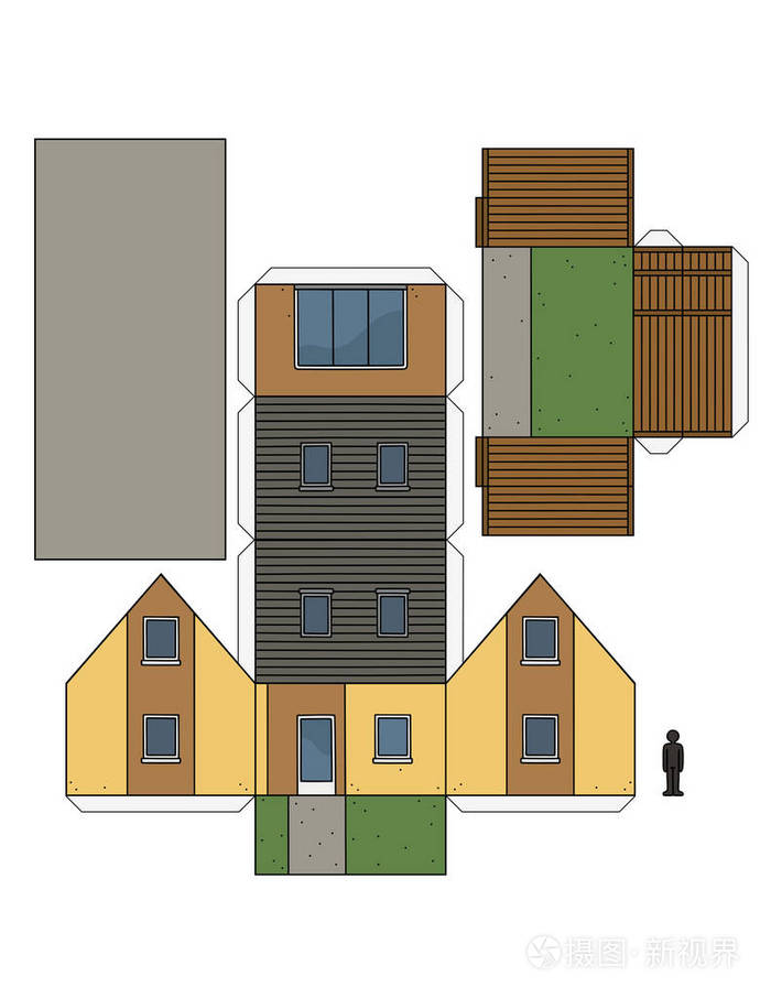 简单房子模型 平面图片