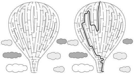 热空气气球迷宫