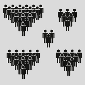 人群标志.个人符号为您的信息网站设计, 徽标, 应用程序, 用户界面.