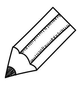 涂鸦图标铅笔用于书写编辑和起草内容