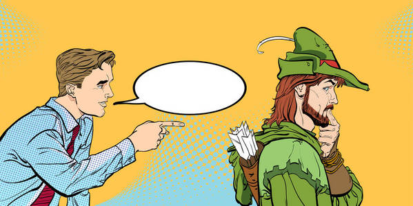 男人在讨论什么.说话的人.年轻商人给忠告罗宾汉照片