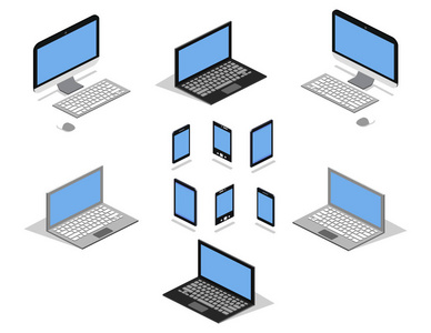 等距技术集合笔记本电脑电脑智能手机平板电脑和电子书阅读器