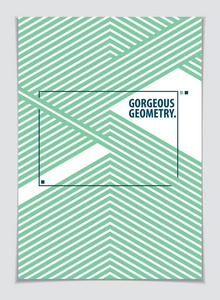 抽象现代矢量最小模板传单。 矢量几何图案抽象背景。 小册子贺卡邀请和广告设计模板。 A4打印格式。