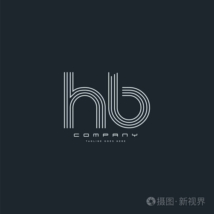 线标志联合hb名片模板矢量