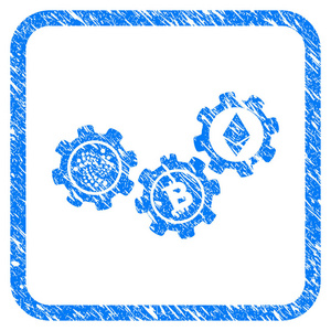 硬齿面减速机cryptocurrency 齿轮框式邮票照片