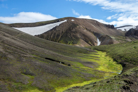 Fjallabak自然保护区的Landmannalaugar火山。冰岛