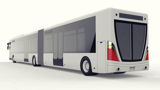 大城市客车, 在繁忙时间或人口稠密地区的交通中, 为大载客量提供额外的拉长部分。用于放置图像和 insc 的模型模板