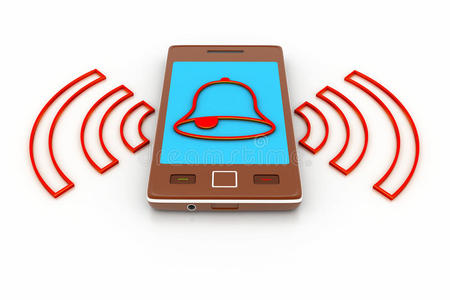 带警报设置的智能手机照片