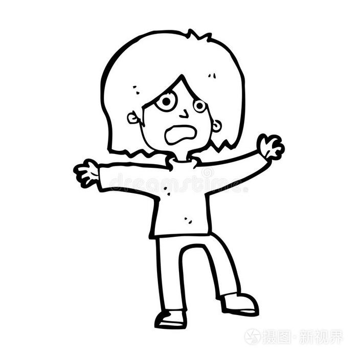 卡通不开心的人插画-正版商用图片11fryd-摄图新视界