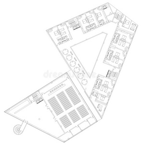 现代酒店楼层建筑平面图图片