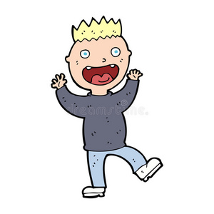 卡通狂喜男图片