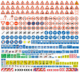 欧洲交通标志集