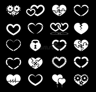 心形图标集照片