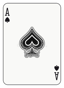 黑桃向量图解法王牌黑桃扑克牌黑桃套装黑桃皇后老黑桃王牌扑克牌黑桃