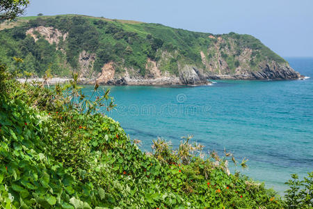 西班牙坎塔布里亚佩肯海滩