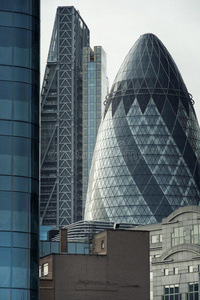 伦敦小黄瓜大厦的特写片段图片