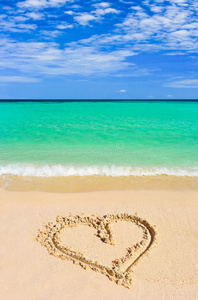 沙滩生日在沙滩上画心照片