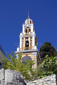 西米岛上的教堂塔