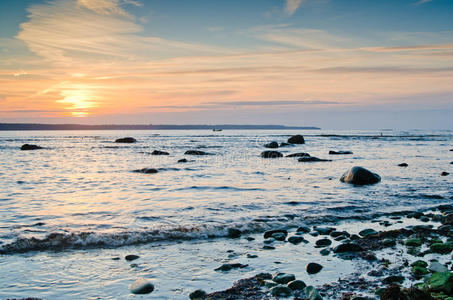 日落时分的波罗的海