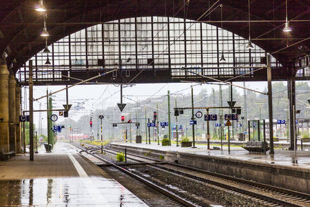 威斯巴登车站大堂外视图