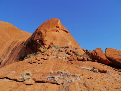 澳大利亚红色中心的岩石