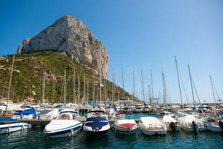 calpe alicante游艇和penon de ifach