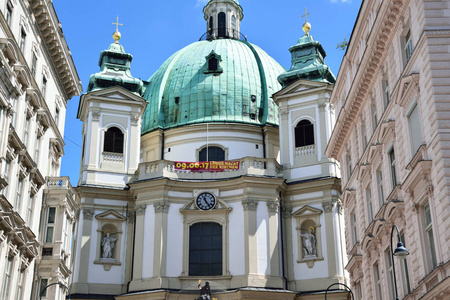 维也纳市中心的老教堂