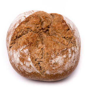 面包卷面包在白色背景上隔离图片