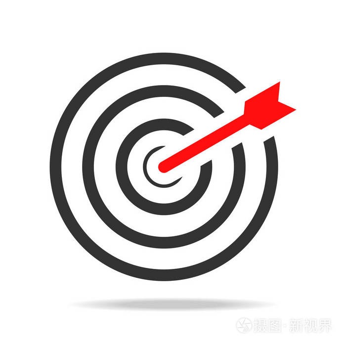 目标成功向量图标