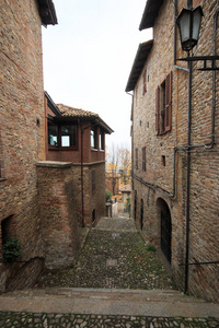 arquato, an ancient medieval village in the province of Piacenza